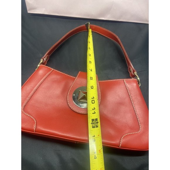 Sale kate spade~ Y2K leather short shoulder strap bag In Red Diamond Lock - Picture 16 of 16